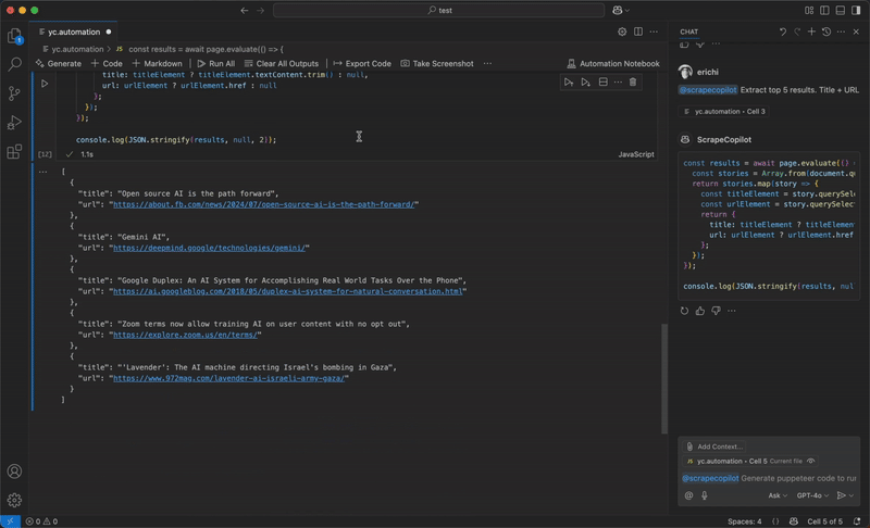 Demo: Code Export